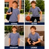 image:imageNew Balance Boys Shirt Short Sleeve Cotton TShirt with Chest Logo PatchDusk Shower