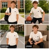 image:imageNew Balance Boys Shirt Short Sleeve Cotton TShirt with Chest Logo PatchLinen