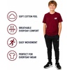 image:imageNew Balance Boys Shirt Short Sleeve Cotton TShirt with Chest Logo PatchMercury Red