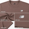 image:imageNew Balance Boys Shirt Short Sleeve Cotton TShirt with Chest Logo PatchMushroom