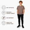 image:imageNew Balance Boys Shirt Short Sleeve Cotton TShirt with Chest Logo PatchMushroom
