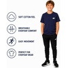 image:imageNew Balance Boys Shirt Short Sleeve Cotton TShirt with Chest Logo PatchNew Balance Navy
