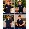 image:imageNew Balance Boys Shirt Short Sleeve Cotton TShirt with Chest Logo PatchNew Balance Navy