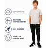 image:imageNew Balance Boys Shirt Short Sleeve Cotton TShirt with Chest Logo PatchOatmeal Heather