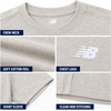 image:imageNew Balance Boys Shirt Short Sleeve Cotton TShirt with Chest Logo PatchOatmeal Heather
