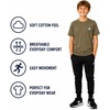 image:imageNew Balance Boys Shirt Short Sleeve Cotton TShirt with Chest Logo PatchOlive