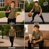 image:imageNew Balance Boys Shirt Short Sleeve Cotton TShirt with Chest Logo PatchOlive