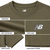 image:imageNew Balance Boys Shirt Short Sleeve Cotton TShirt with Chest Logo PatchOlive Leaf