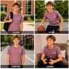image:imageNew Balance Boys Shirt Short Sleeve Cotton TShirt with Chest Logo PatchRose Wood
