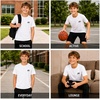 image:imageNew Balance Boys Shirt Short Sleeve Cotton TShirt with Chest Logo PatchWhite